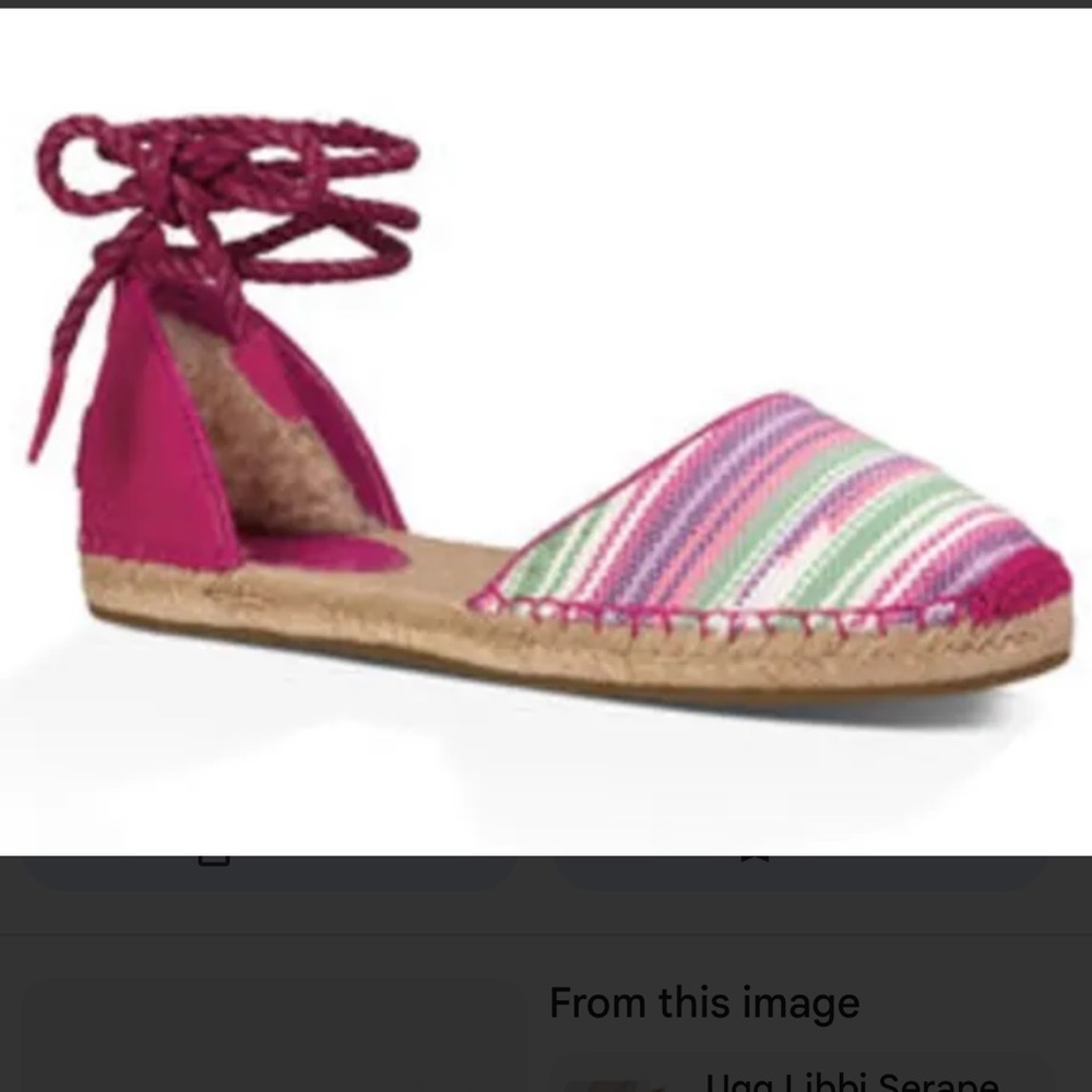 Ugg Women's Libbi Serape Espadrilles, Furious Fuchsia